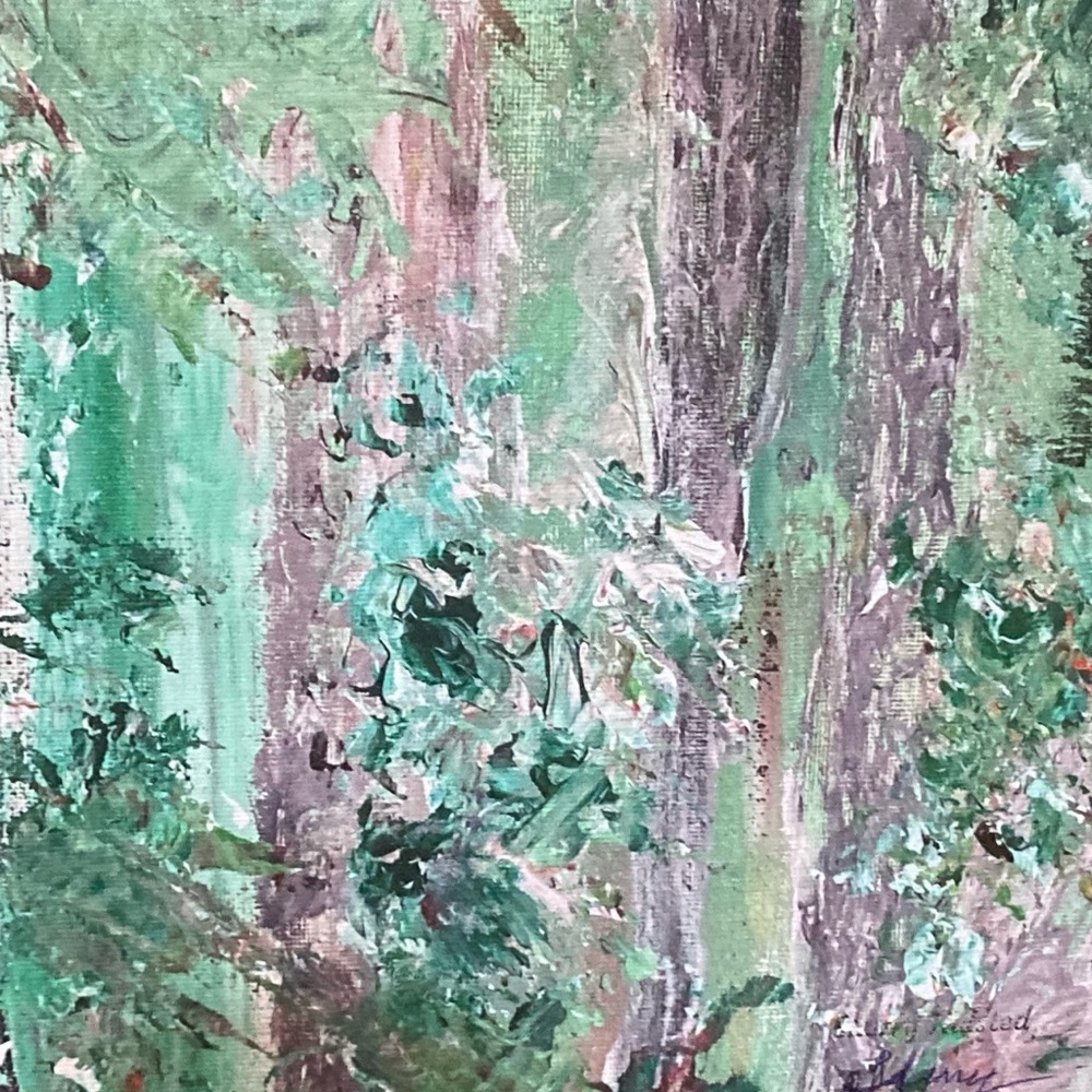 Prints on canvas from acrylic painting , with pallet knives